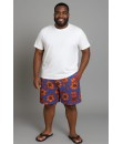 Short Estampado Tactel Elastano Extra Grande Bermuda Royal